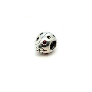 Chamilia 925 Red Rhinestones Ladybug Charm